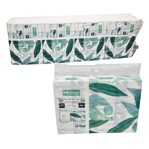 هدب | حزمة مناديل 300 | 80 علبة 24,000 منديل وجه 4...