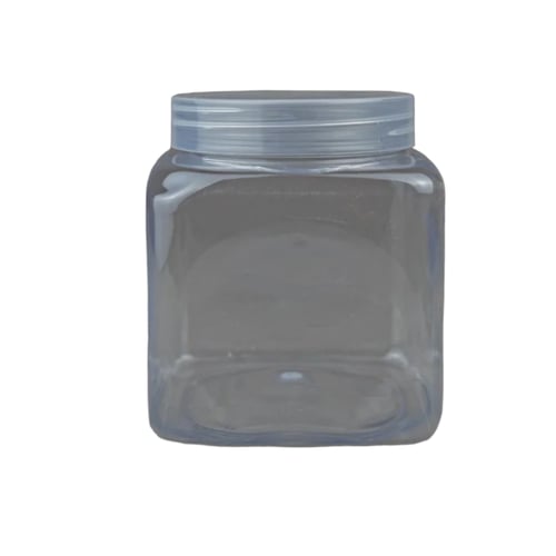 عسق | برطمان | علب بلاستيك مربع | شفاف | رقم 750*8...