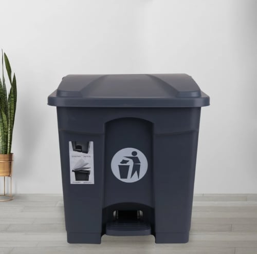 بلاستيكنا | درام نفايات بدعسة | رصاصي | 30 لتر | ر...