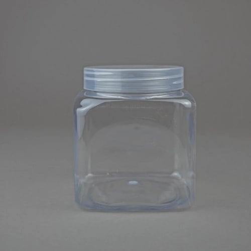 عسق | برطمان | علب بلاستيك مربع | شفاف | رقم 750*8...