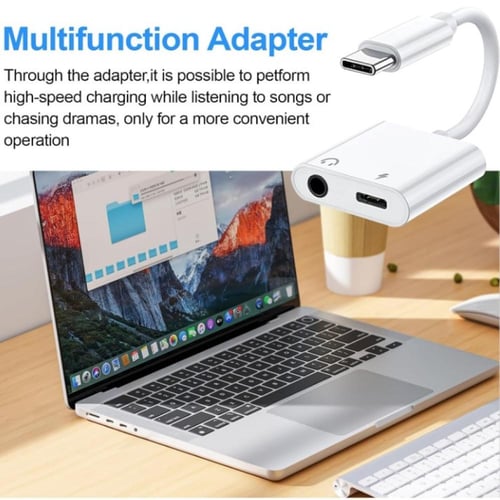 تي تيرسيلي | محول سماعة رأس ومنفذ شحن USB-C إلى 3....