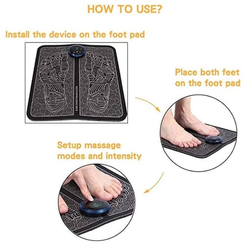 مدلك القدمين الكهربائي | قابل للشحن محمول قابل للط...