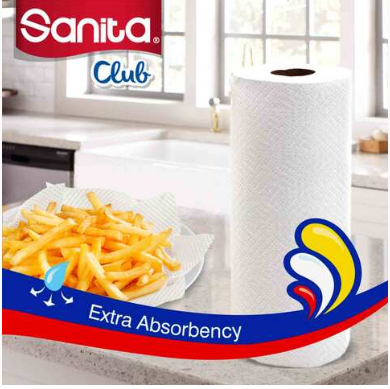 نابكو | سانيتا كلوب | حزمة رول مناديل مطبخ مزدوج |...