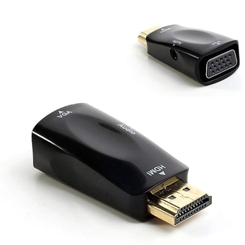 قطعة تحويل سلك عرض شاشة | مع الصوت HDMI to VGA Ada...