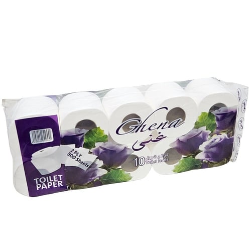 غنى | حزمة رول مناديل حمام مزدوج | 50 رولة × 50 من...