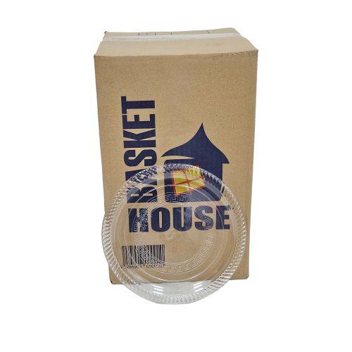 باسكيت هاوس | صحون كريستال بلاستيك دائري | شفاف |...