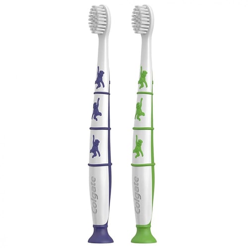 كولجيت | 2 فرشاة اسنان للاطفال فائقة النعومة خالية...