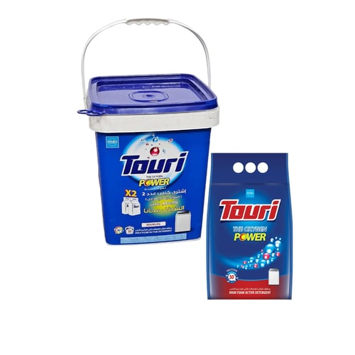توري | مسحوق غسيل ملابس عالي الرغوة عادي أزرق سطل...