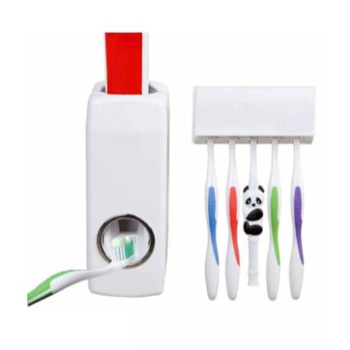 موزع معجون اسنان | وحامل فرشاة اسنان Toothpaste Di...