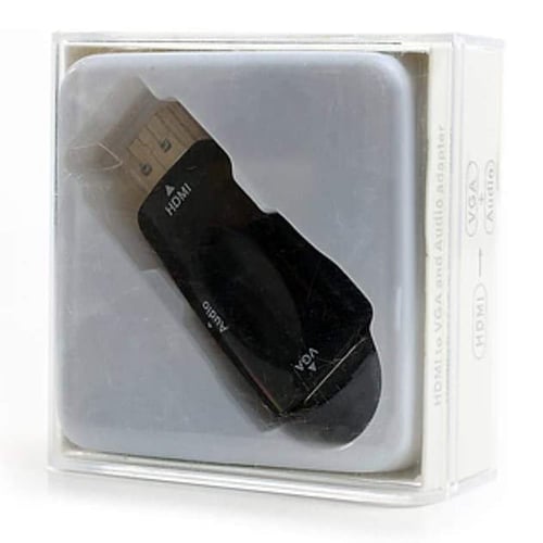 قطعة تحويل سلك عرض شاشة | مع الصوت HDMI to VGA Ada...
