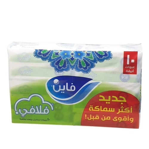 فاين فلافي | كرتون مناديل فاين | طبقتان معقمة | 5...