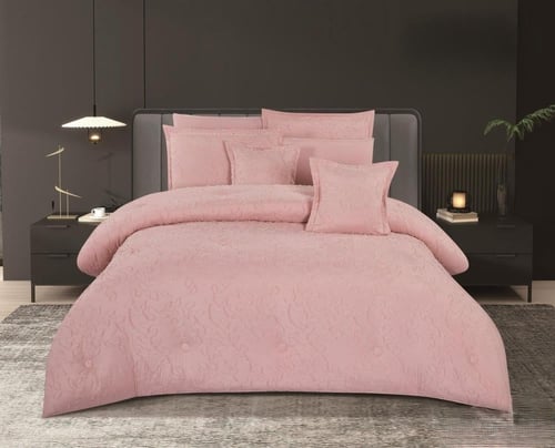 FLORY طقم لحاف سرير نفرين بتصميم نقش ليمنك الاناقة...