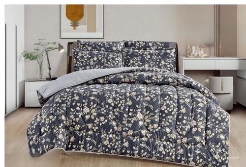 مفرش نفرين مشجر ذو طابع وجهين ليمنحك صيف منعش مع خ...