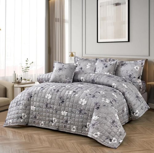 MINGLI مفرش سرير مضغوط نفرين صيفي من المايكروفايبر...