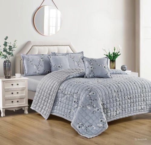 مفرش روزي تفرين مشجر مضغوط صيفي