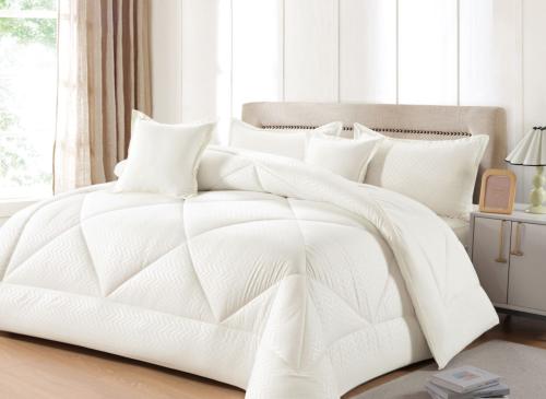 مفرش NOM نفرين سادة فندقي بتصميم مموة من خامة الما...