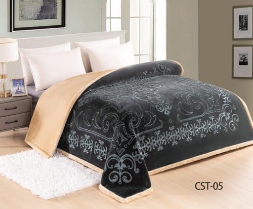 بطانيه لوف هوم ذو طابع وجهين مخمل و فرو ليمنحك دفى...