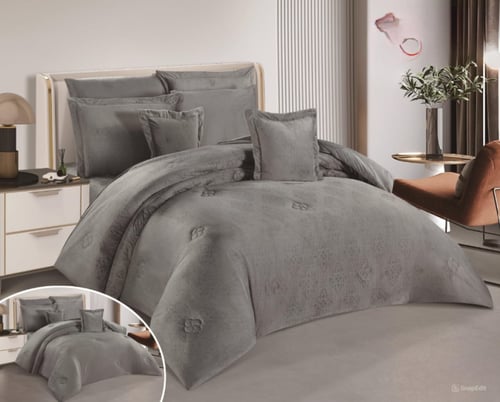 مفرش سيلا نفرين شتوي بنقش فخم وبتصميم حصري وانيق