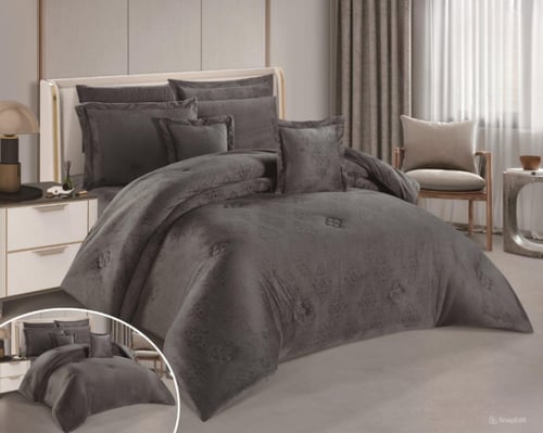 مفرش سيلا نفرين شتوي بنقش فخم وبتصميم حصري وانيق