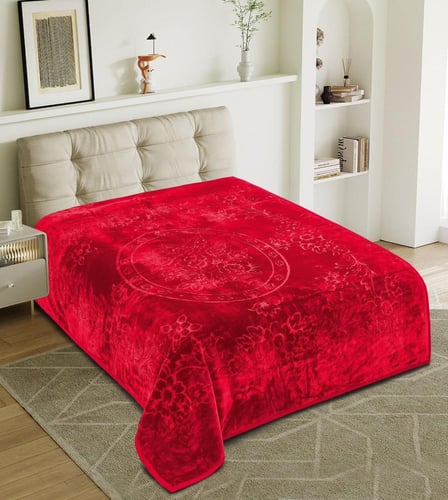 بطانية نفرين سادة محفور بخامة عالية الجودة