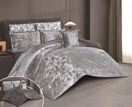 مفرش الشتاء نفرين من المخمل الناعم بتصميم حصري وجذ...