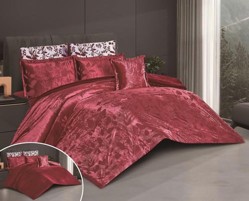 مفرش الشتاء نفرين من المخمل الناعم بتصميم حصري وجذ...