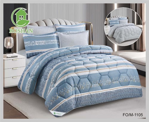 مفرش نفرين مشجر ذو طابع وجهين