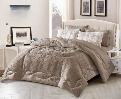 مفرش الغيمة نفرين بنمط النقش الفخم