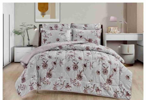 مفرش نفرين مشجر ذو طابع وجهين ليمنحك صيف منعش مع خ...