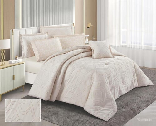 مفرش سرير SNOOZYL نفر ونص بتصميم النقش الملكي بتصم...