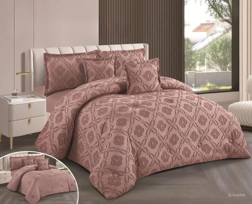 طقم لحاف نفرين ذو طابع نقش