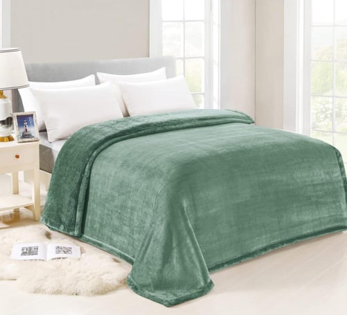 بطانية بوتيك نفرين 3 كيلو بنمط وجهين المخمل والفرو