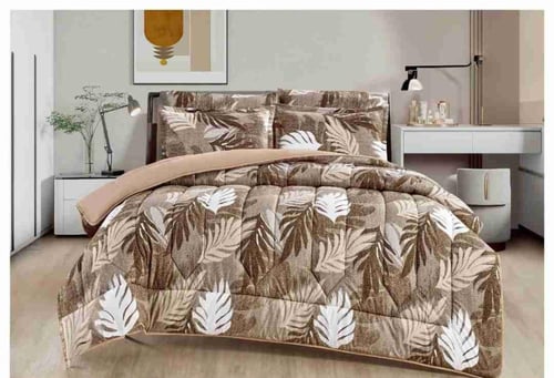 مفرش نفرين مشجر ذو طابع وجهين ليمنحك صيف منعش مع خ...