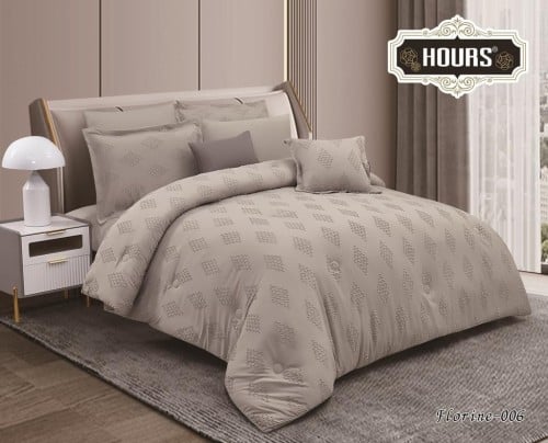 مفرش نفرين من الجاكار مبطن بقطن