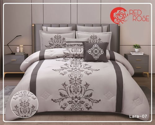 لحاف منفوخ مطرز لارا نفرين 8 قطع