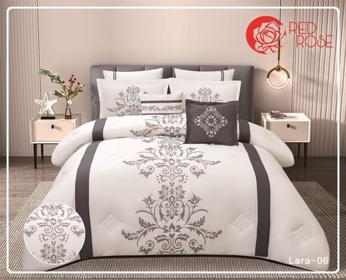 لحاف منفوخ مطرز لارا نفرين 8 قطع