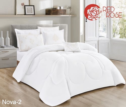 مفرش نفرين ملكي ساده يتكون من 7 قطع