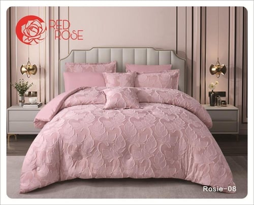 مفرش ريد روز نفرين ملكي ذو طابع ورق حشوه وسط