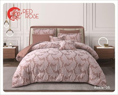 مفرش ريد روز نفر ونص ملكي ذو طابع ورق