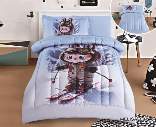 FUNY مفرش سرير اطفال ذو طابع رسوم ليمنح طفلك البهج...