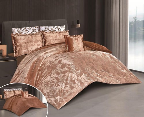 مفرش الشتاء نفرين من المخمل الناعم بتصميم حصري وجذ...