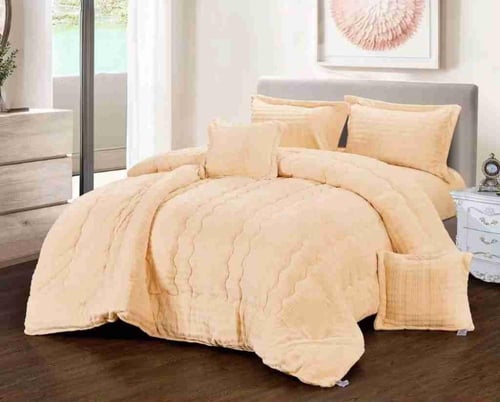 مفرش روزي سرير نفرين من الفرو والمخمل الناعم ليمنح...