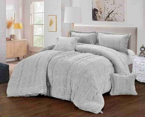 مفرش روزي سرير نفرين من الفرو والمخمل الناعم ليمنح...