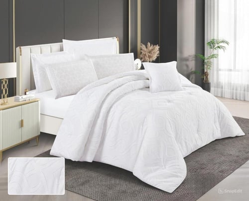 مفرش سرير SNOOZYL نفر ونص بتصميم النقش الملكي بتصم...