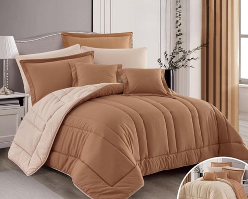 مفرش روز نفرين ذو طابع وجهين فندقي فخم