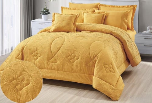 مفرش سرير سنوزي نفرين بتصميم منقوش فخم ملكي ليمنحك...