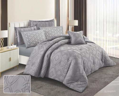 مفرش سرير SNOOZYL نفر ونص بتصميم النقش الملكي بتصم...