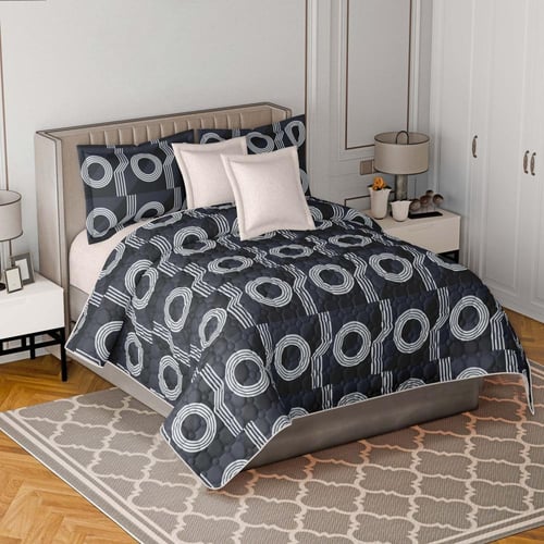 مفرش ميني نفرين مضغوط بتصميم مشجر صيفي