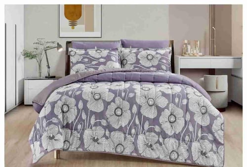 مفرش نفرين مشجر ذو طابع وجهين ليمنحك صيف منعش مع خ...