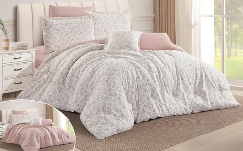 مفرش سرير فلورينا نفرين بتصميم مشجر ليمنحك اجواء ا...